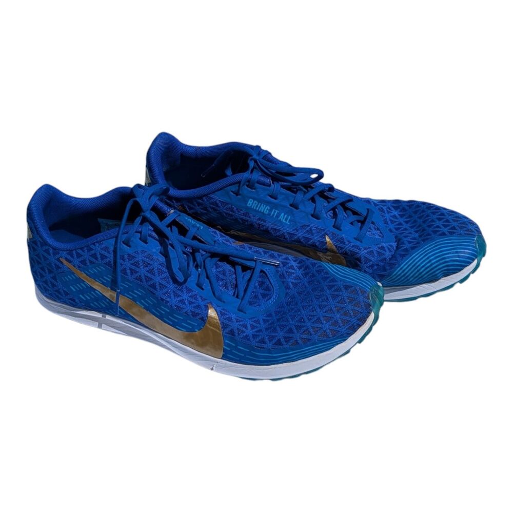 Nike Men's Zoom Rival XC AJ0851-400 Blue Track Running Cleats Shoes Size 10.5